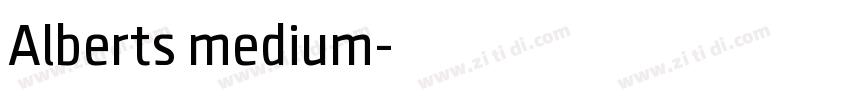 Alberts medium字体转换 Alberts medium字体转换
